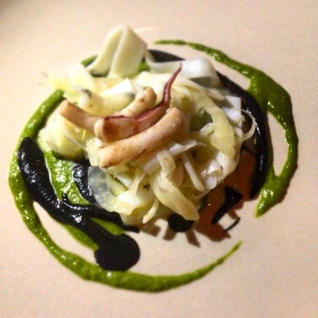 Cuttlefish, fennel and black garlic