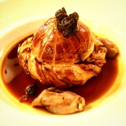 Duck and tangerine pie